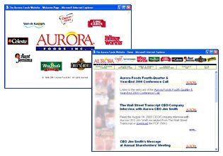 Aurora Foods Website