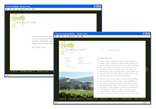 Saracina Vineyards Website